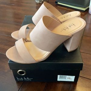 NIB Blush/Natural Slingback Nicole Miller Heels